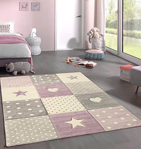 the carpet Monde Kids Moderner Weicher Kinderteppich, Weicher Flor, Pflegeleicht, Farbecht,...