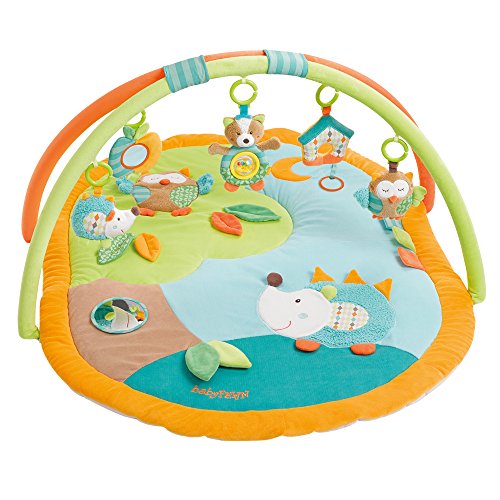 Fehn 071559 3-D-Activity-Decke Sleeping Forest / Spielbogen mit 5 abnehmbaren Spielzeugen für Babys...