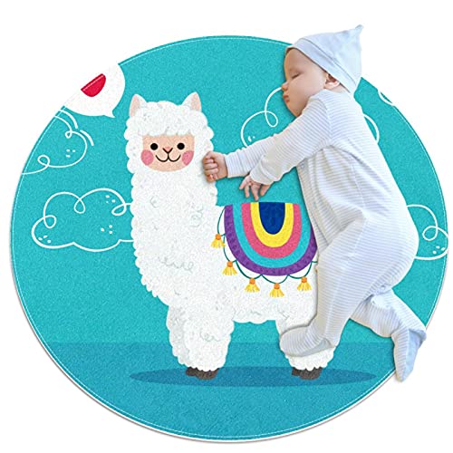 Krabbelmatten rutschfeste Fußmatten Kindergarten Kinderspielmatten Kinderteppich Spielmatten,Alpaca...