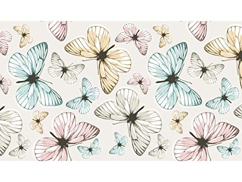 Oedim Kinderteppich Schmetterlinge| 95x95cm | PVC-Teppich | Vinylboden | Dekoration