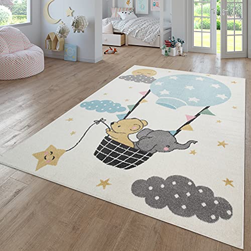 TT Home Teppich Kinderzimmer Kinderzimmerteppich Junge Mädchen Kinderteppich Modern Soft, Farbe:...
