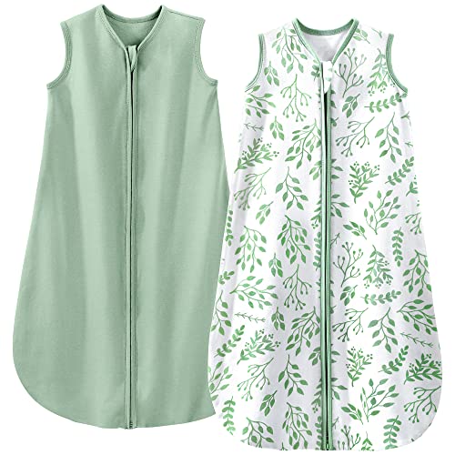 Yoofoss 2er Pack Schlafsack Baby Sommer 100% Baumwolle 0.5 Tog Sommerschlafsack Atmungsaktiv...