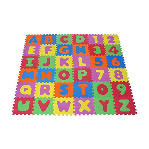 Knorrtoys 21004 - Puzzlematte 86-tlg. – Spielmatte Kinderspielteppich Spielteppich Schaumstoffmatte Matte bunt