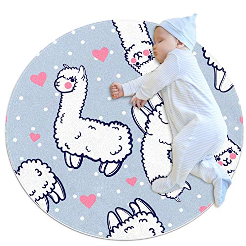 HDFGD Teppich für Mädchenzimmer, Kinderteppich, waschbarer Teppich, niedliches...