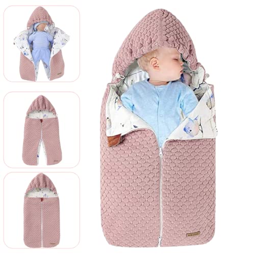 LAWKUL Kinderwagen Decke Neugeborene Wickeldecke Schlafsack Wolle Kinderwagendecke Winter Dick...