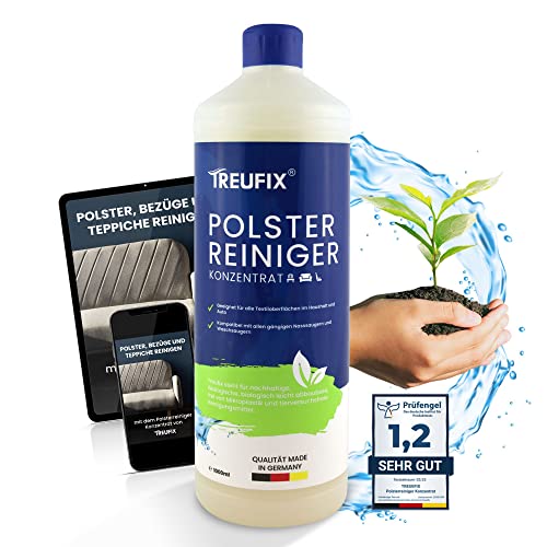 Treufix - Polsterreiniger Konzentrat für Sofa, Couch & Matratzen - Effektives Teppich...