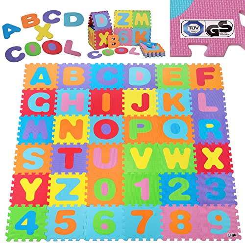 Spielwerk Puzzlematte 86 teilig TÜV Süd geprüft Eva Schaumstoff rutschfest Kinder Spielteppich...