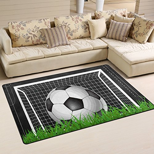 Mnsruu yibaihe, leicht, Bedruckt mit Deko-Teppich, Teppich, modern Fußball-Gras...