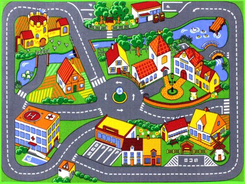 HEVO Quiet Town Teppich Kinderteppich | Spielteppich 95x133 cm