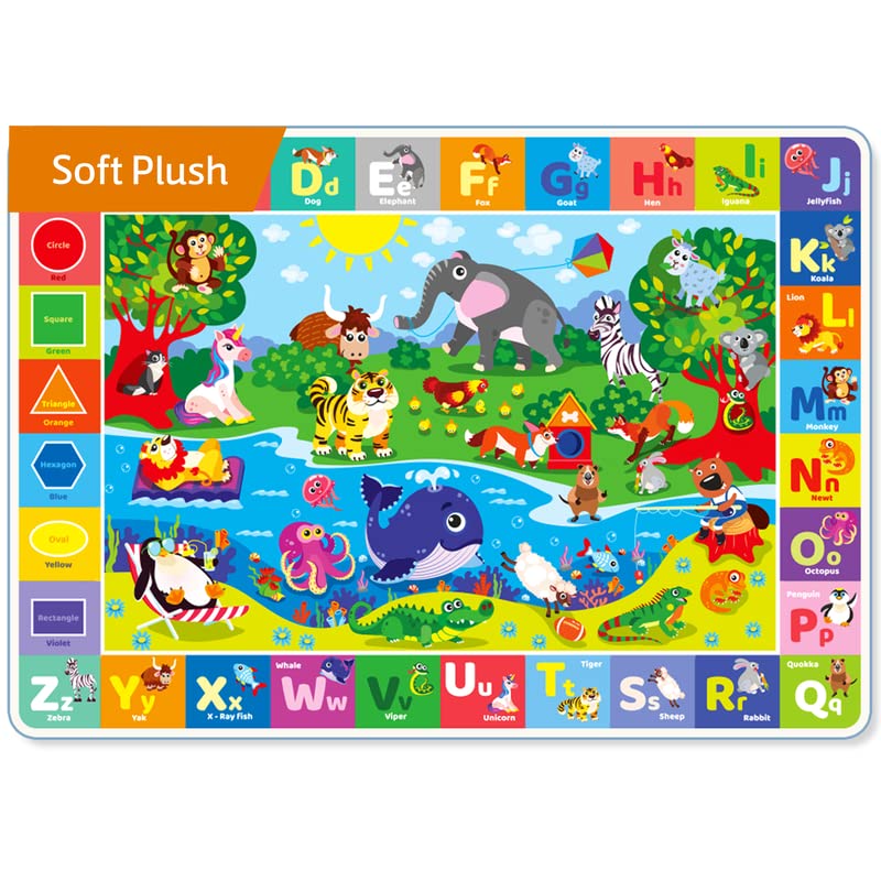 Spielmatte Baby - ABC Puzzlematte Boden - Spielteppich Für Junge & Mädchen von QUOKKA - Antirutsch...