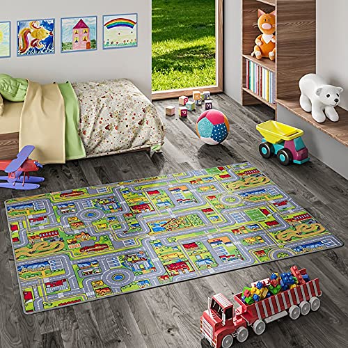 Snapstyle Kinder Spiel Teppich Abenteuerland Bunt in 24 Größen
