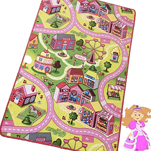 Beppe Spielteppich Princess Spiele Teppich Kinderzimmer Straßenteppich Kinderteppich Mädchen Girl...