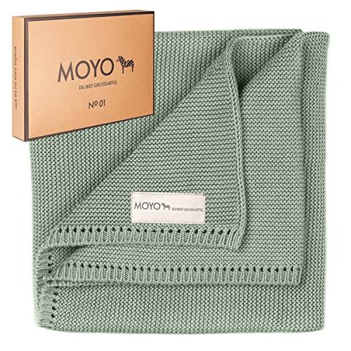 MOYO Babydecke - traumhafte Babydecke Baumwolle (100% Bio, GOTS) - atmungsaktive Baby Decke -...