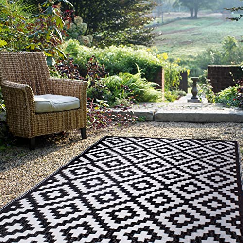 FH Home - Outdoor-Teppich - wetterfest, farbecht, wendbar - recycelter Premium-Kunststoff -...