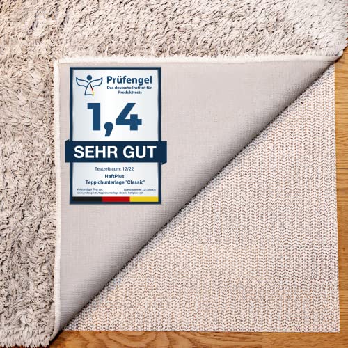 HaftPlus - Teppich Antirutschunterlage - Die Antirutschmatte für Teppiche, haftet ohne zu kleben,...