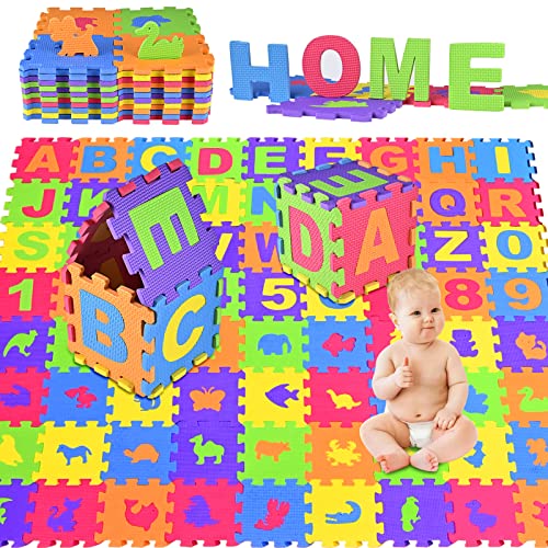 Puzzlematte Baby GOLDGE Spielmatte Eva Puzzlematte Schadstofffrei Wasserdicht Schaumstoffmatte Kinderspielteppich Spielteppich für Baby Kinder Puzzlematte