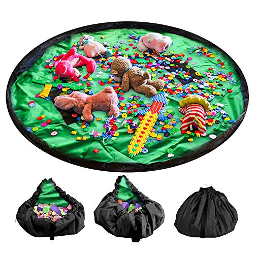 LandJoy Kinder Aufräumsack,Baby Spielzeug Aufbewahrung Spielmatte mit Tragegriff Spieldecke...